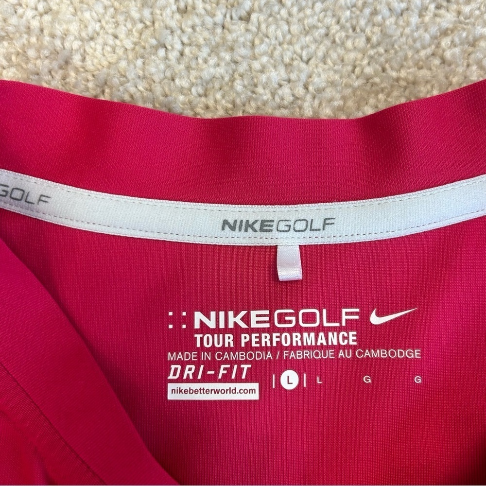 NIKE tour performance Dri-fit pink sleeveless tennis golf athletic dress Sz L - Picture 8 of 14
